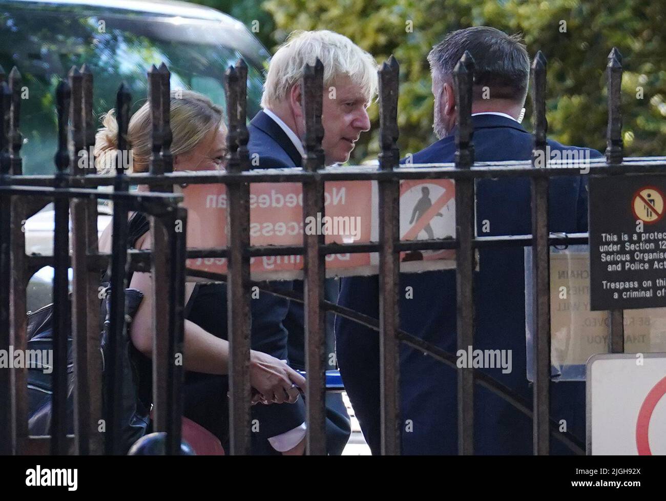 Prime Minister Boris Johnson leaving Downing Street, London, for a