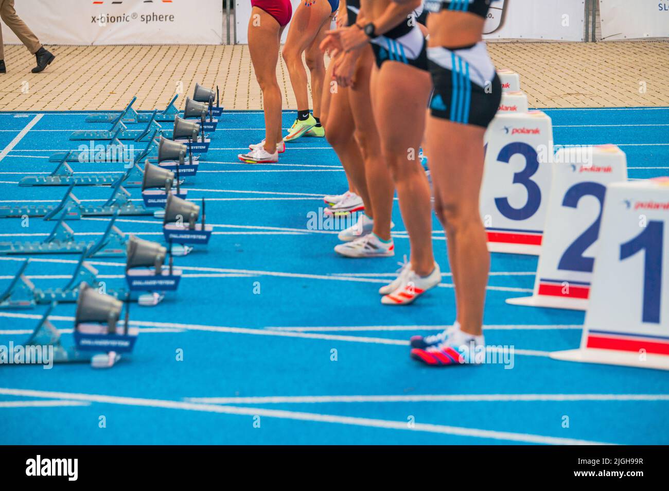 SAMORIN, SLOVAKIA, 9. JULY Start of female sprint race. Professional