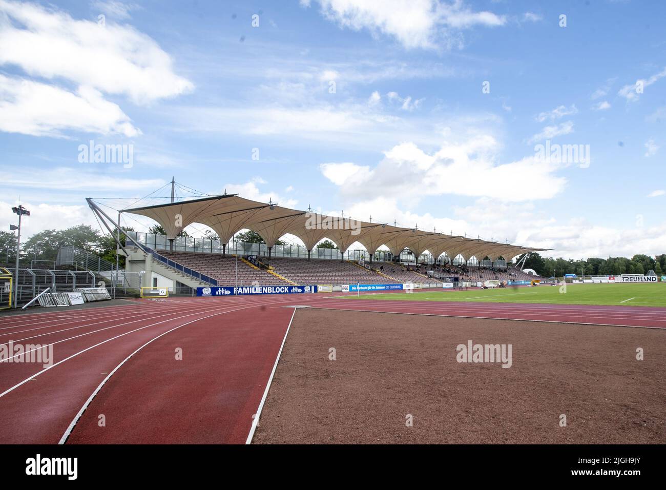 OLDENBURG, Marschwegstadion, 09-07-2022 , season 2022 / 2023 , Friendly match. during the match Oldenburg - Go Ahead Eagles, stadium overview (Photo by Pro Shots/Sipa USA) *** World Rights Except Austria and The Netherlands *** Stock Photo