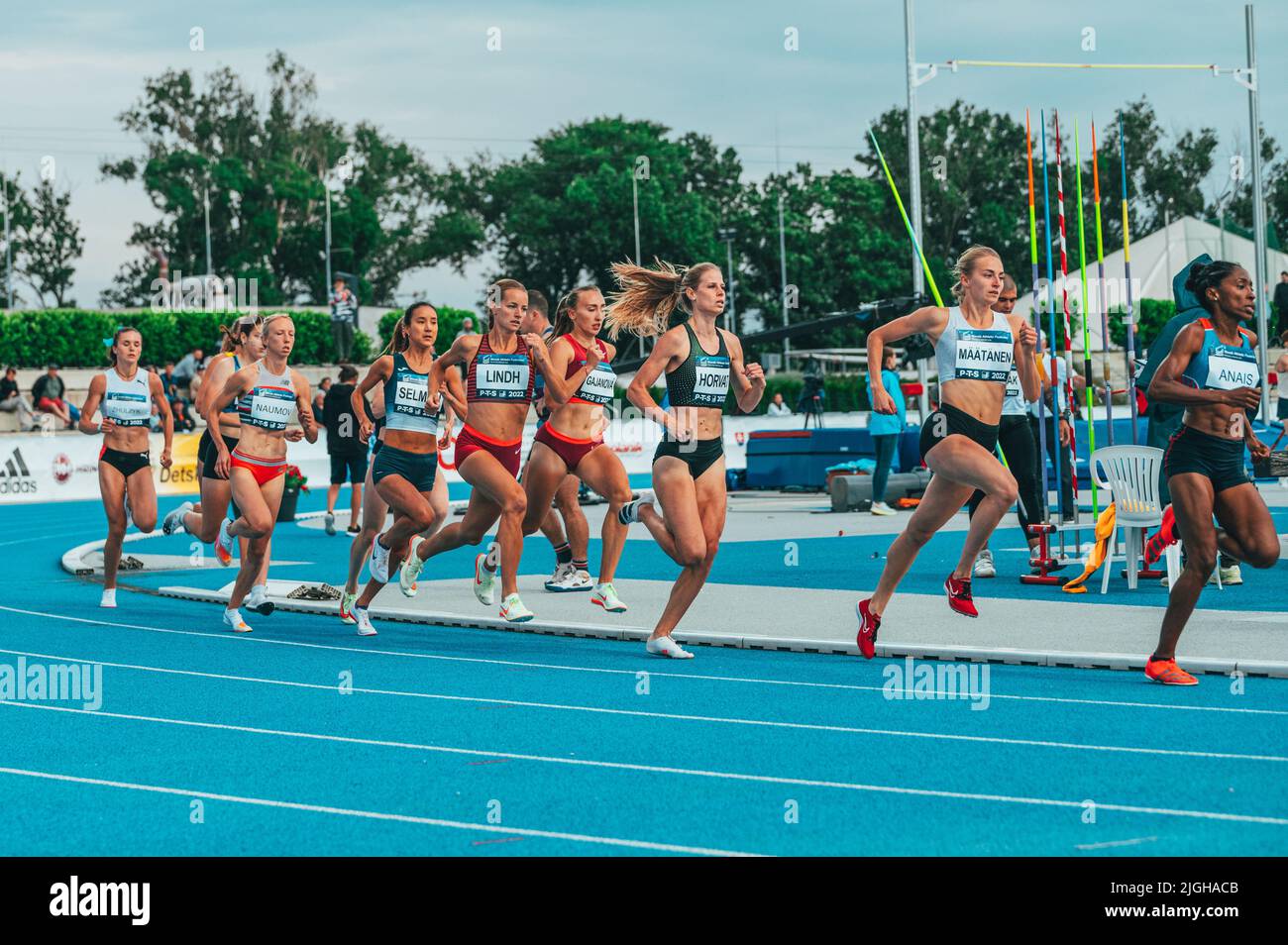 SAMORIN, SLOVAKIA, 9. JULY Track and Field professional 800m race
