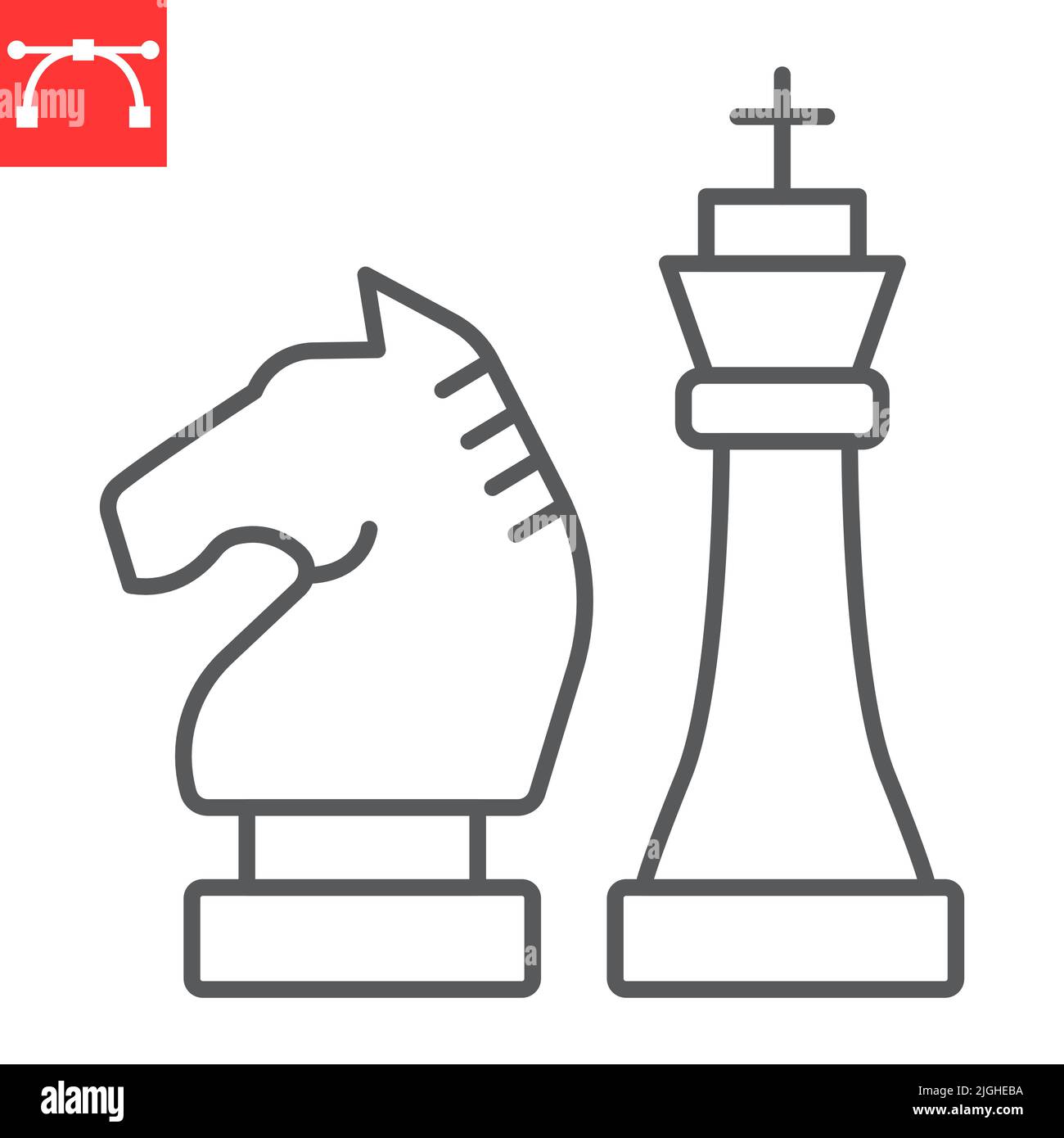 Outlined chess pawn symbol