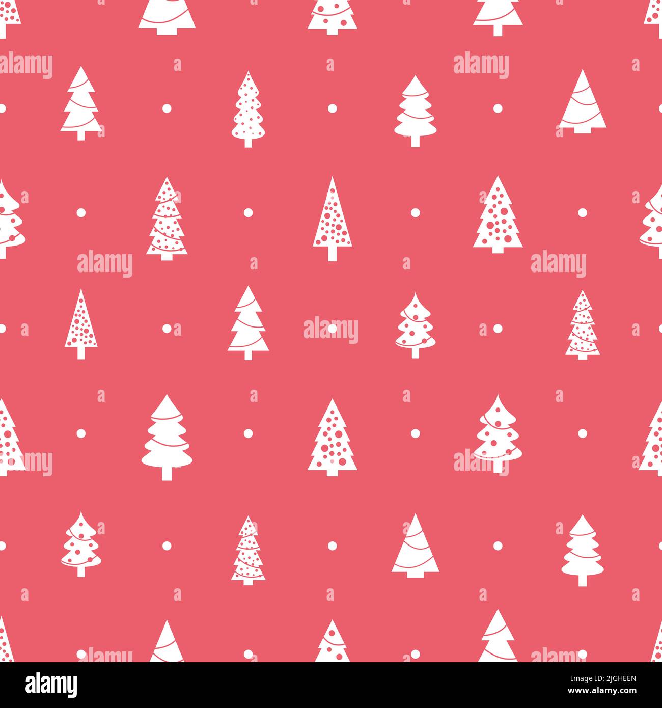 Christmas trees seamless texture. Vector illustration. Christmas pattern. Stock Vector