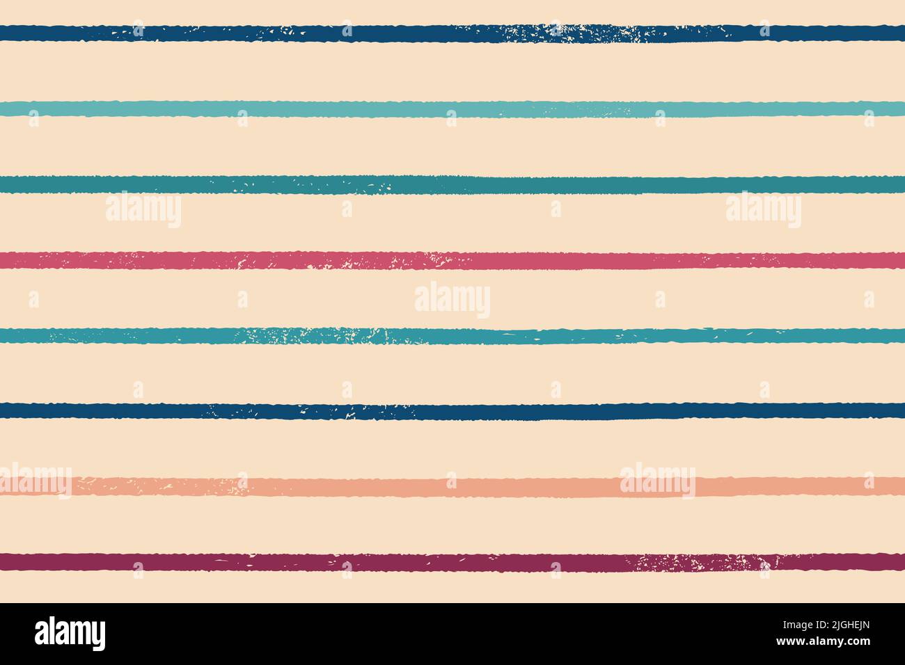 Seamless painted stripes vector fashion pattern. Beautiful colorful horizontal lines fashion print design. Stock Vector