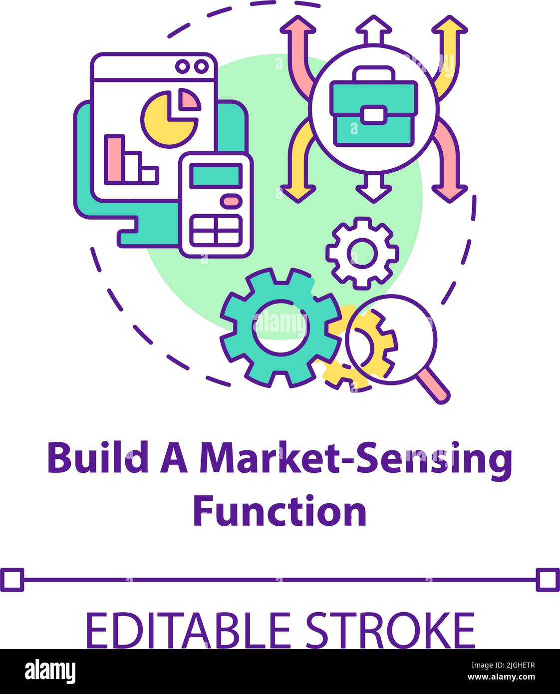 Build market sensing function concept icon Stock Vector Image & Art Alamy