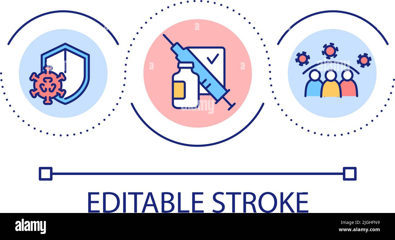 Vaccination loop concept icon Stock Vector Image & Art - Alamy
