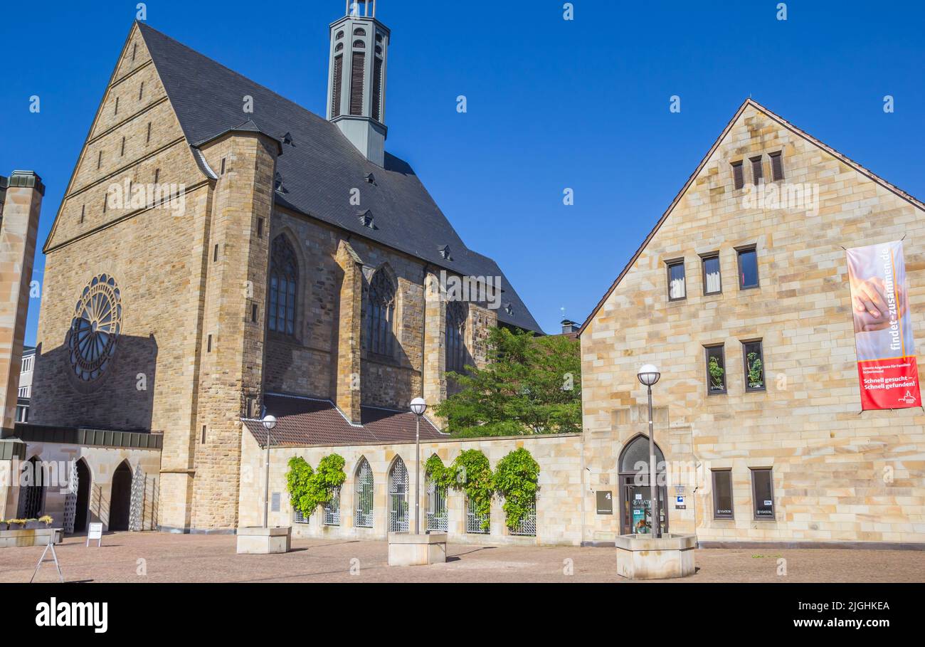 Historic Probsteikirche church in the center of Dortmund, Germany Stock Photo