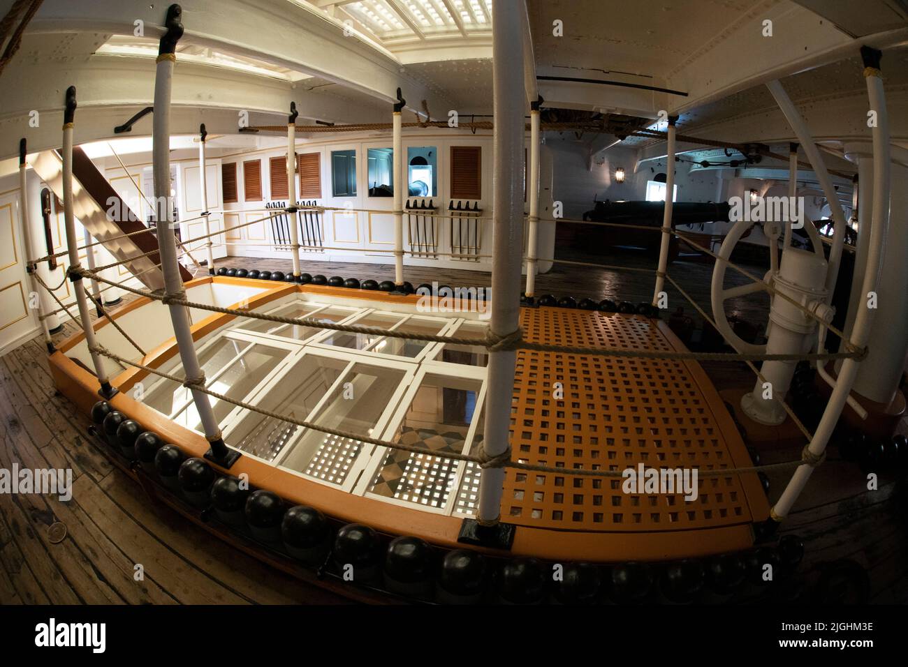 HMS Warrior,The National Museum,Heritage,Portsmouth,Naval,Dockyard,Docks,Hampshire, Stock Photo