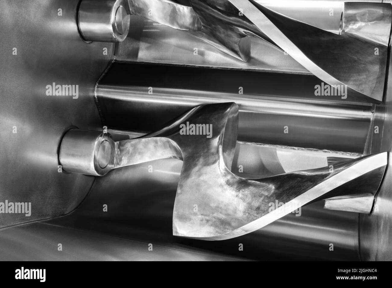 Industrial open mixer in food industry closeup Stock Photo Alamy