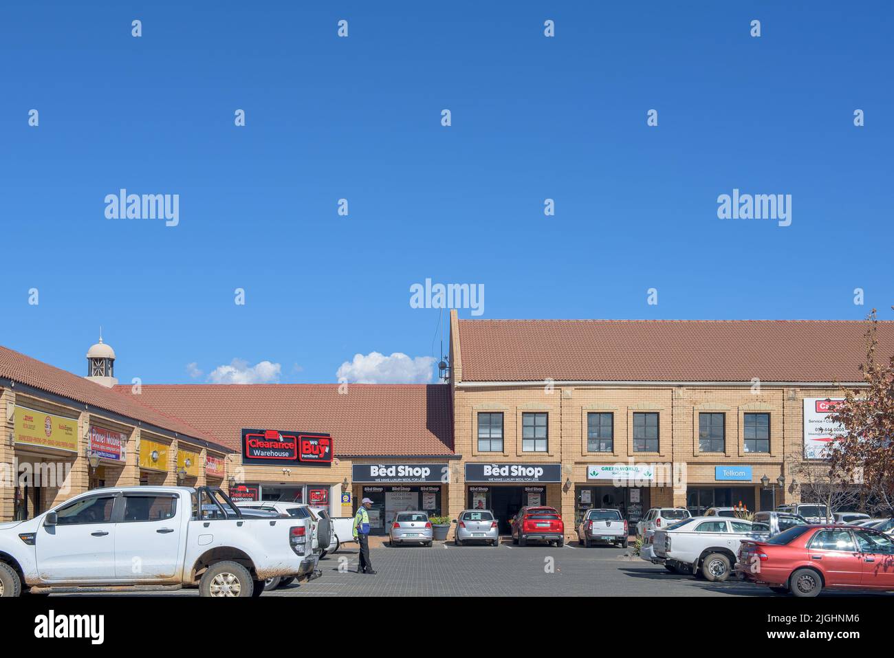 BLOEMFONTEIN, SOUTH AFRICA JULY 4, 2022 A street scene, with the