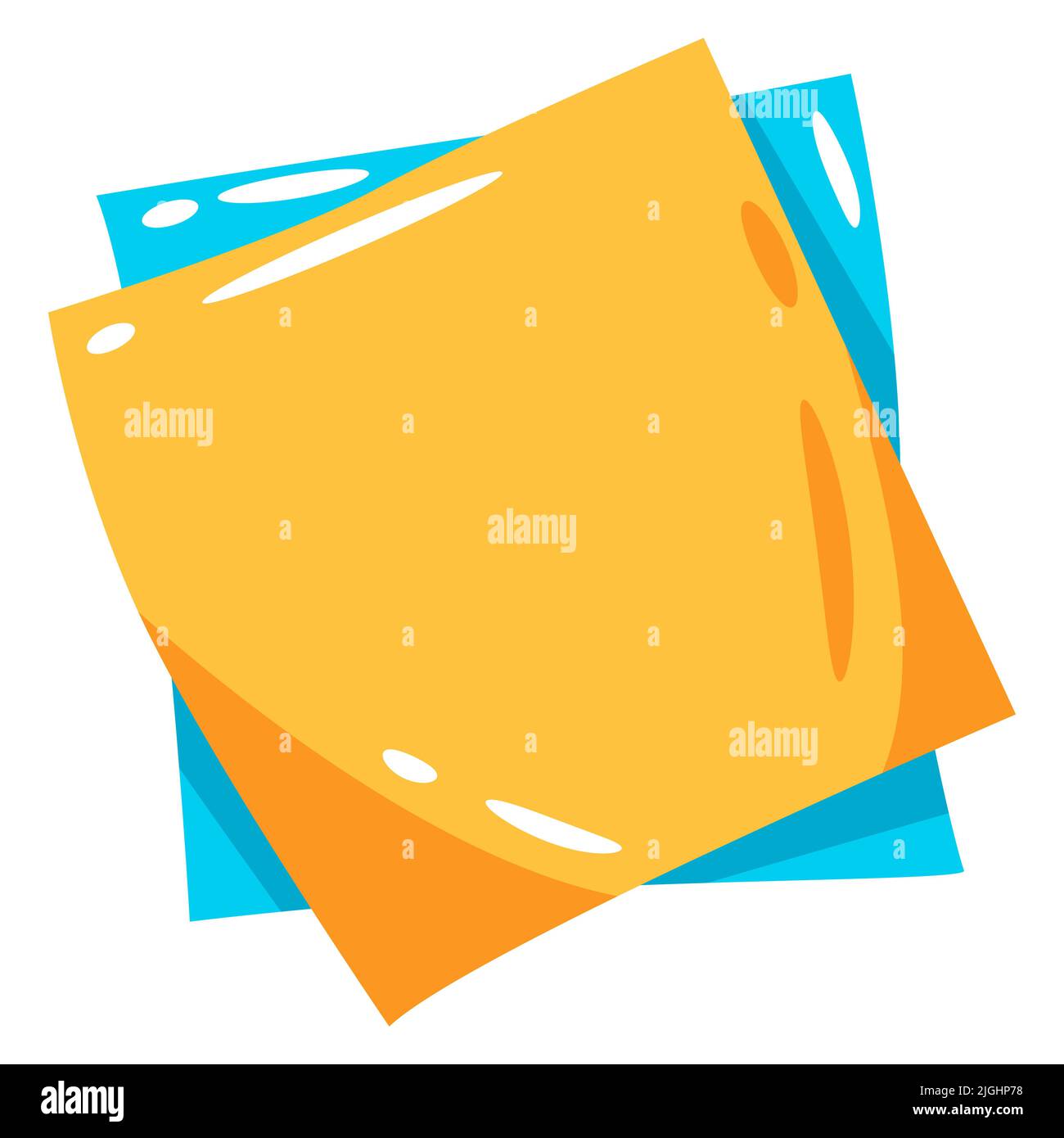 Illustration of stickers. School item. Education colorful image for design. Stock Vector