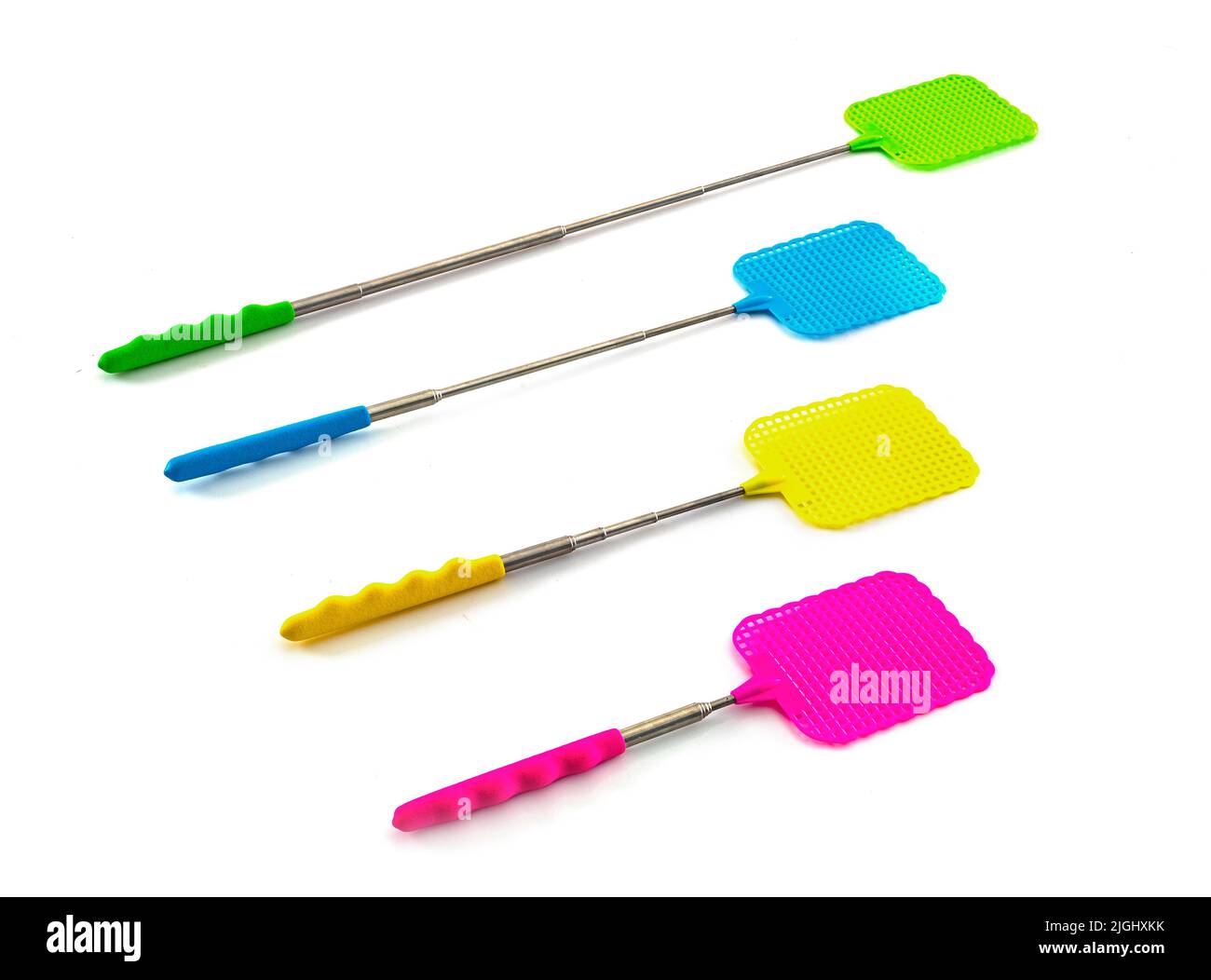 fly swatter in front of white background Stock Photo - Alamy