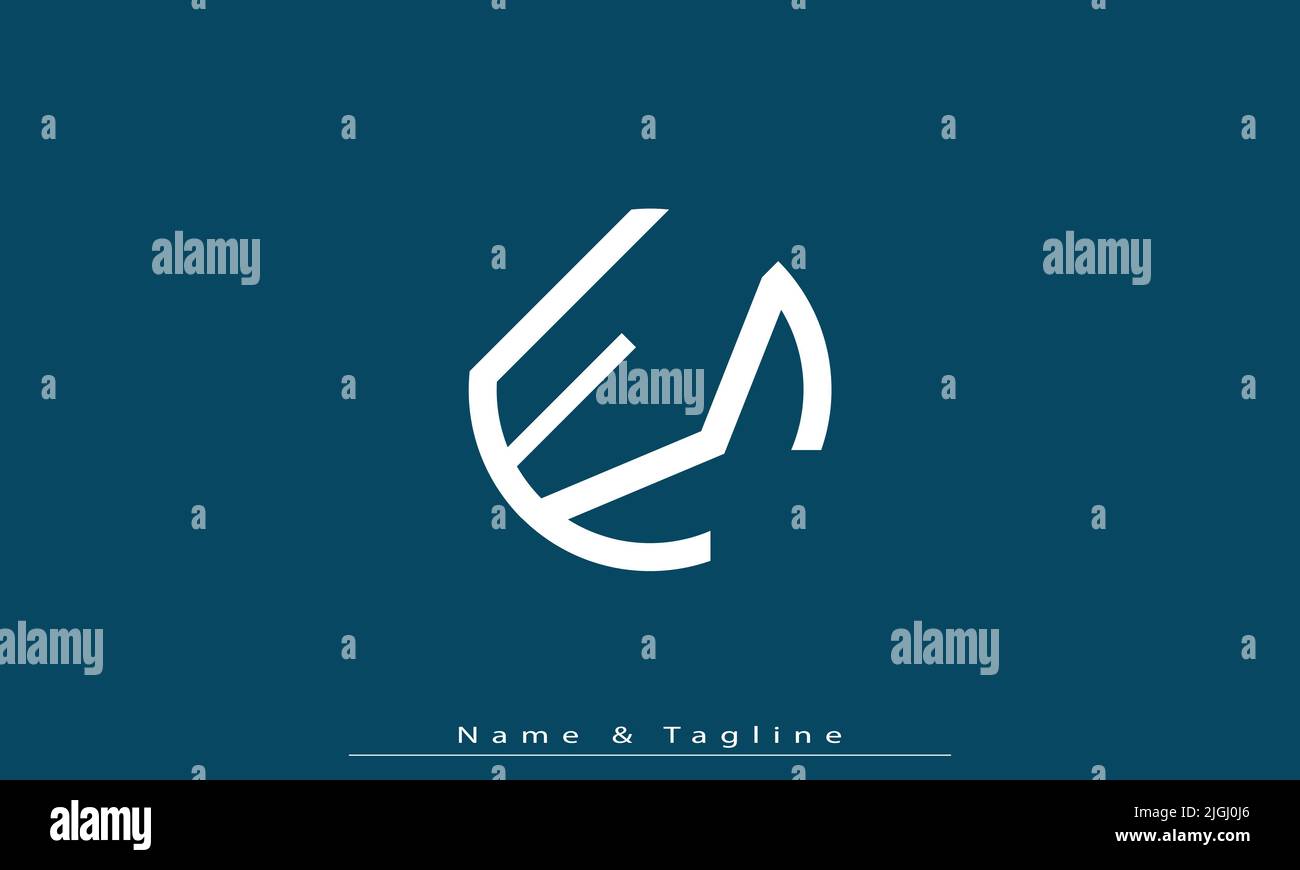 Alphabet letters Initials Monogram logo FM , MF Stock Vector