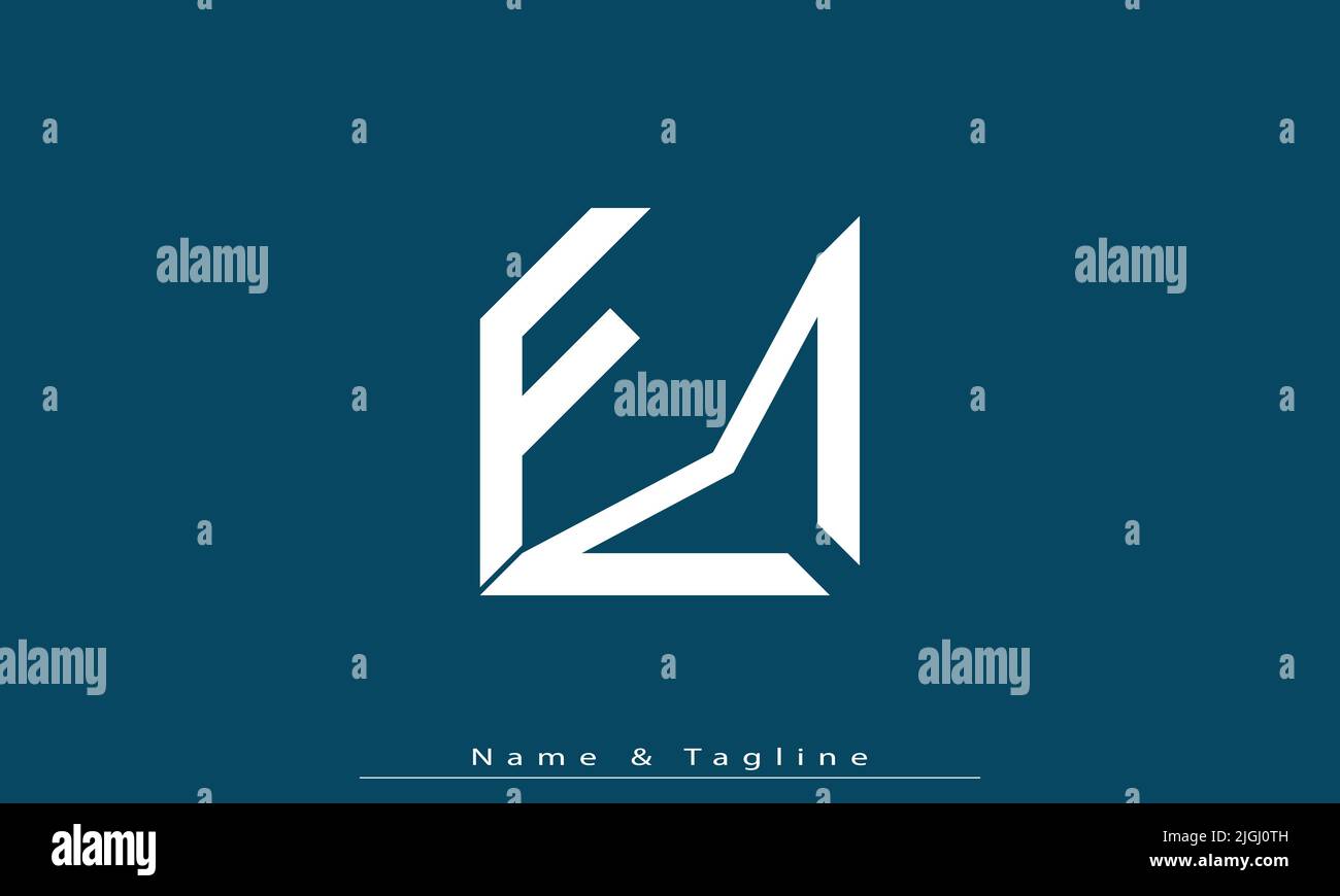 Alphabet letters Initials Monogram logo FM , MF Stock Vector