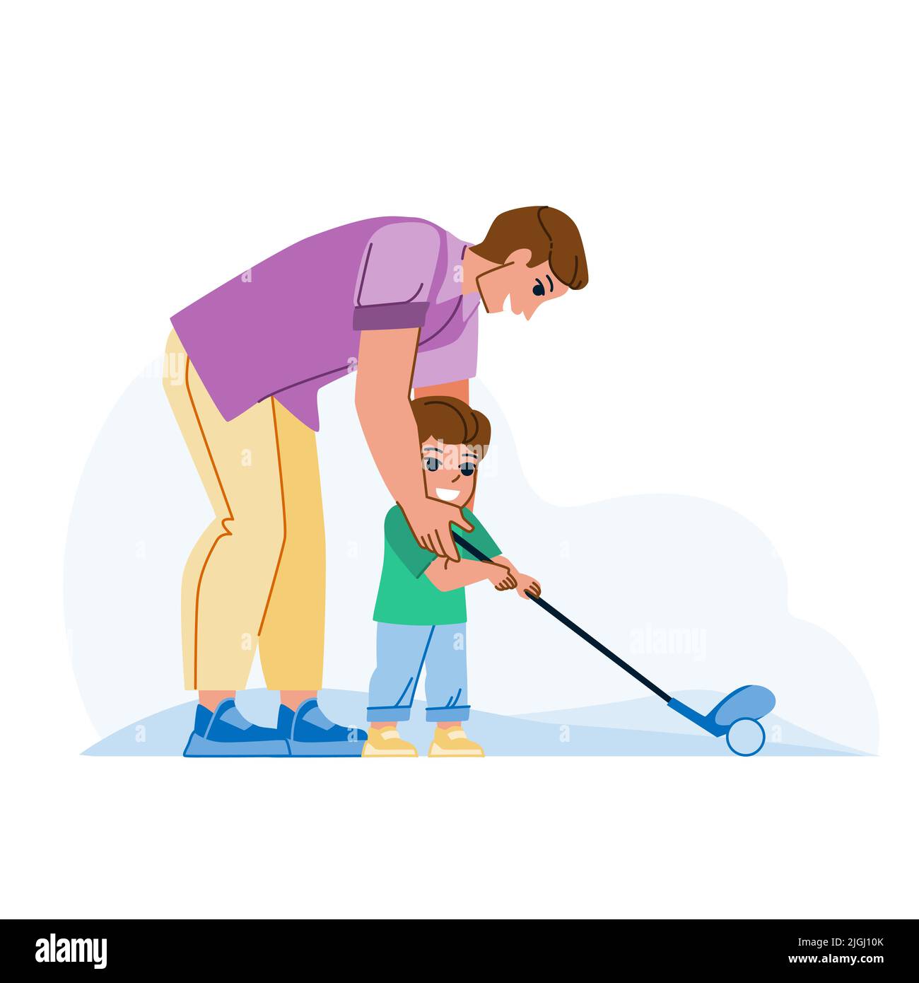Father Son Golf Vector Stock Vector Image And Art Alamy 