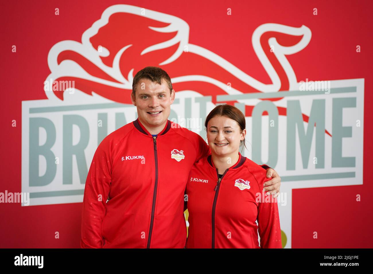 Craig Murch and Anna Purchase during a kitting out session at West Park