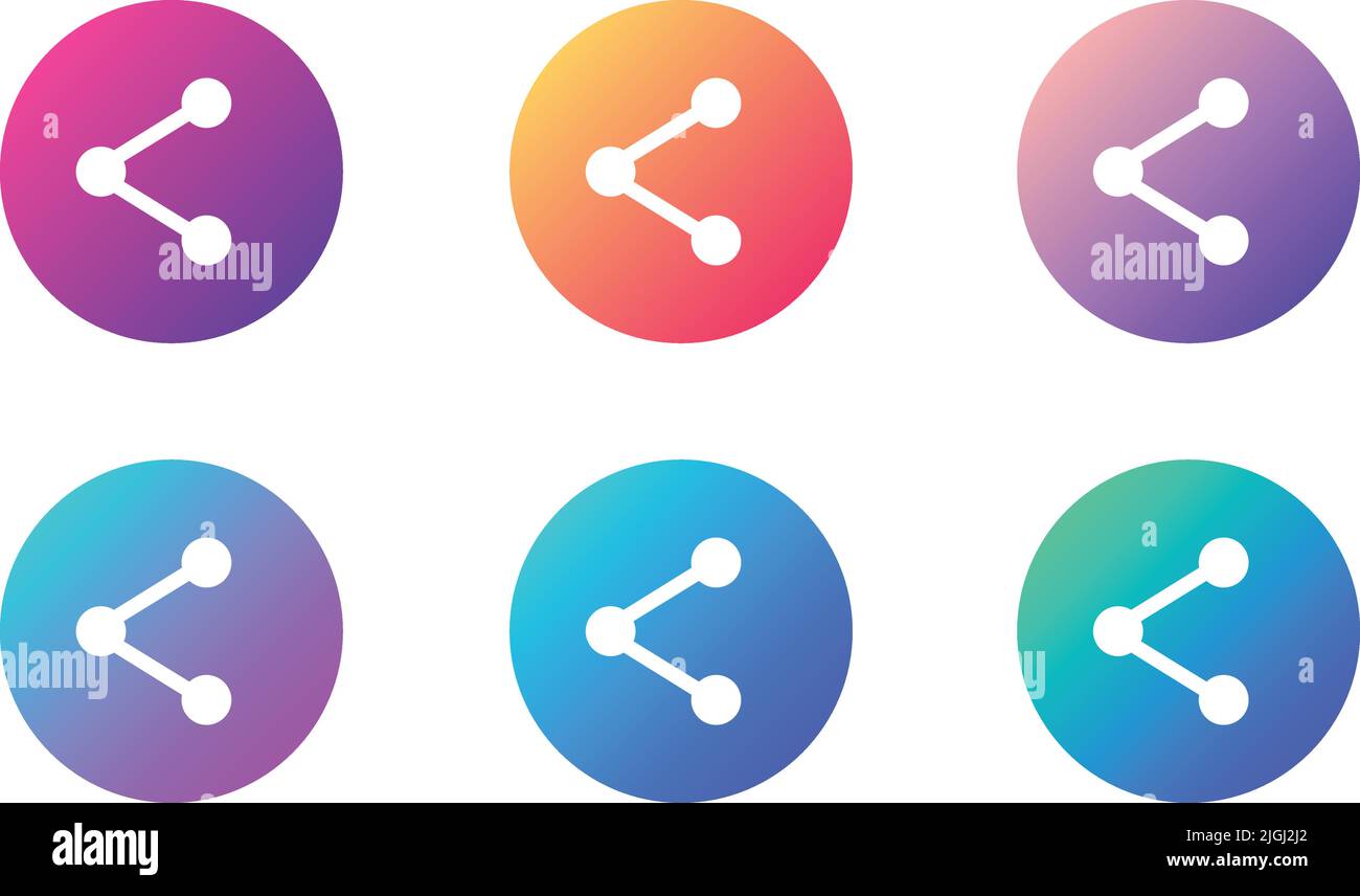 share account ui web button. ui elements Stock Vector