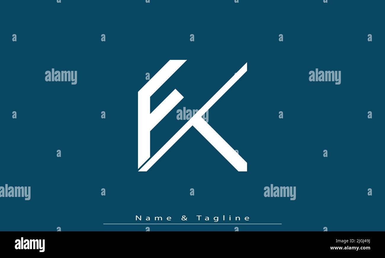 Alphabet letters Initials Monogram logo FT , TF Stock Vector