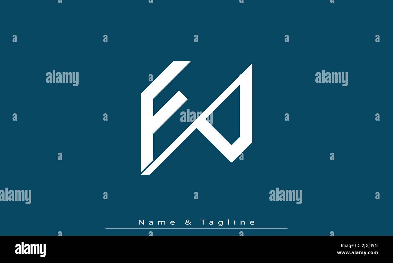Alphabet letters Initials Monogram logo FP , PF Stock Vector