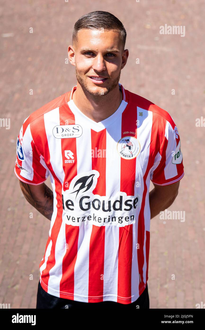 ROTTERDAM, NETHERLANDS - JULY 8: Mike Eerdhuijzen of Sparta Rotterdam  during the annual club Photocall on July 8, 2022 in Rotterdam, Netherlands  (Photo by Rene Nijhuis/Orange Pictures Stock Photo - Alamy