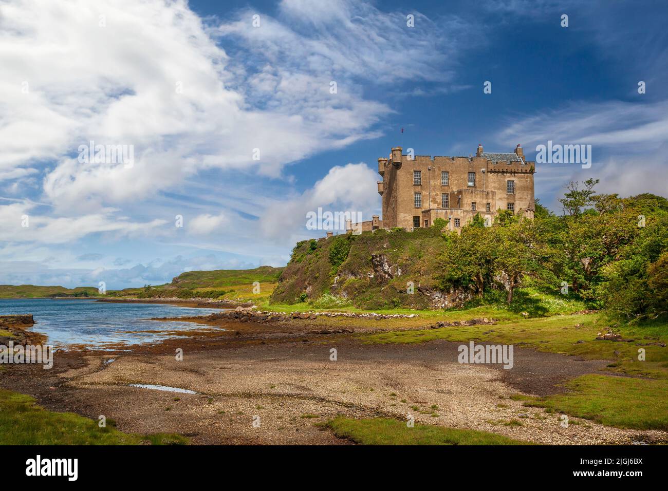 Dunvegan castle on the Isle of Skye, Scotland Stock Photo