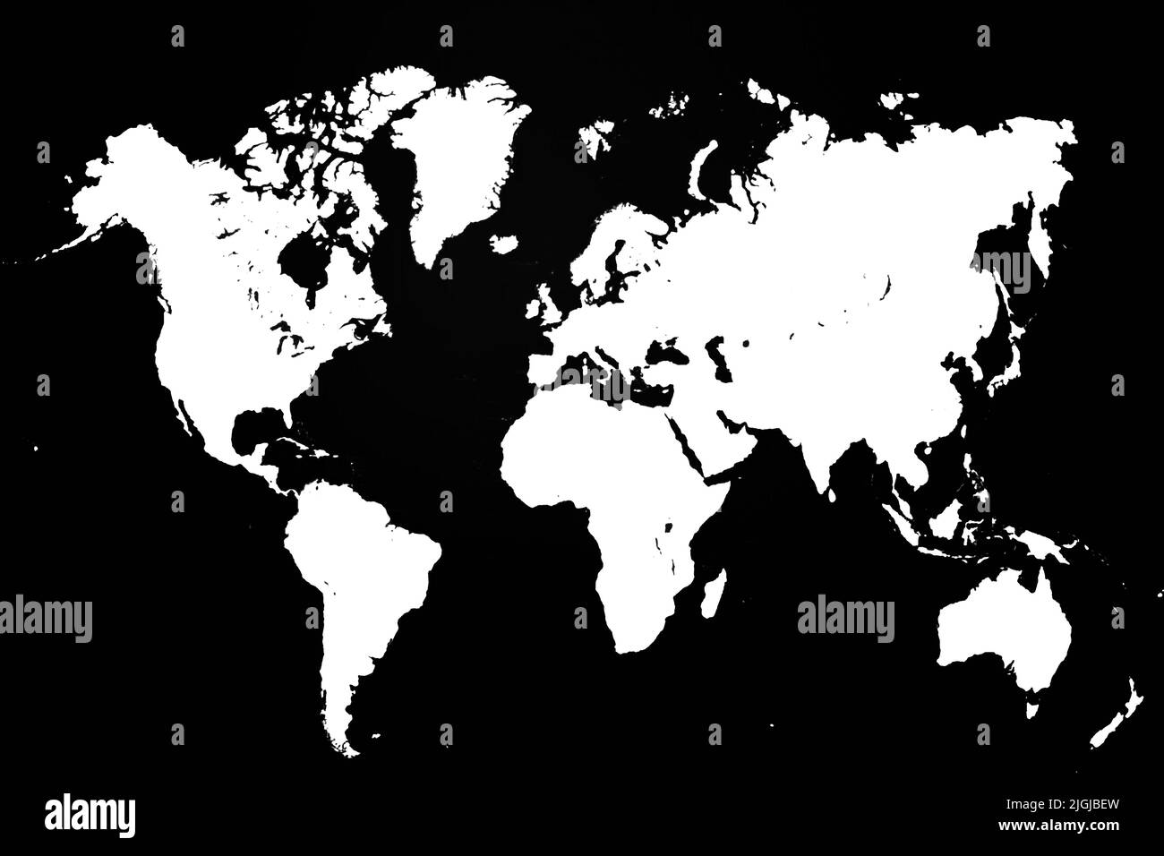 World Map with different Colours an Shape Bavaria Germany Stock Photo