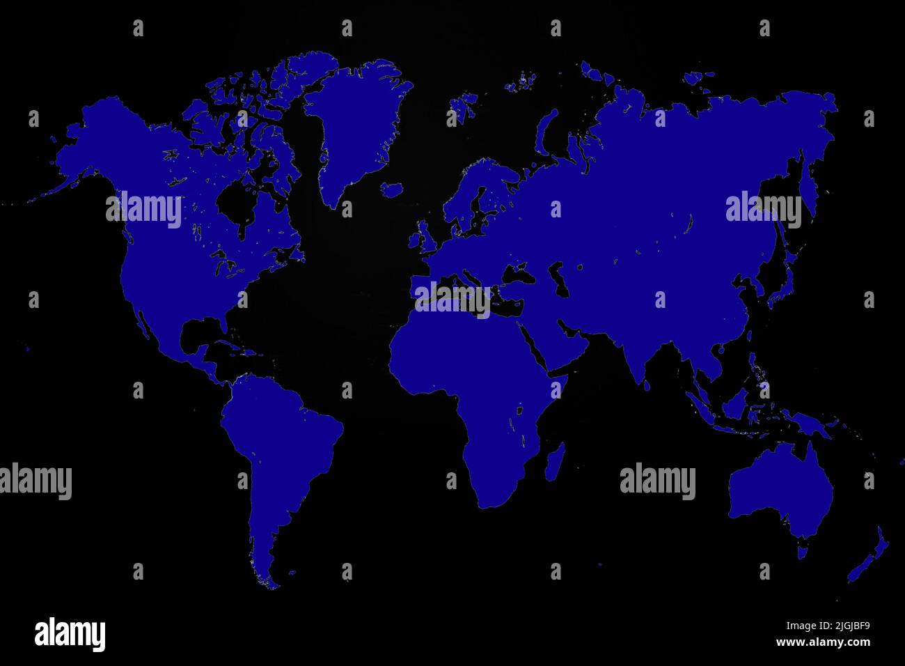 World Map with different Colours an Shape Bavaria Germany Stock Photo