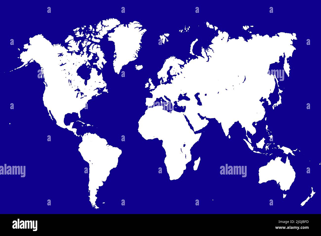 World Map with different Colours an Shape Bavaria Germany Stock Photo
