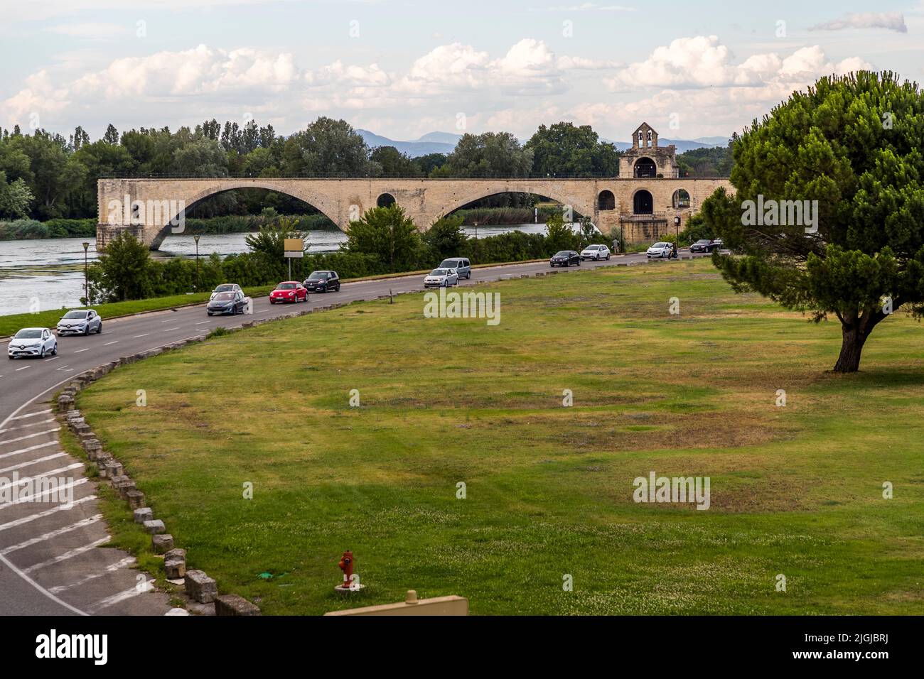 The bridge of Avignon (Le pont d'Avignon), France Stock Photo