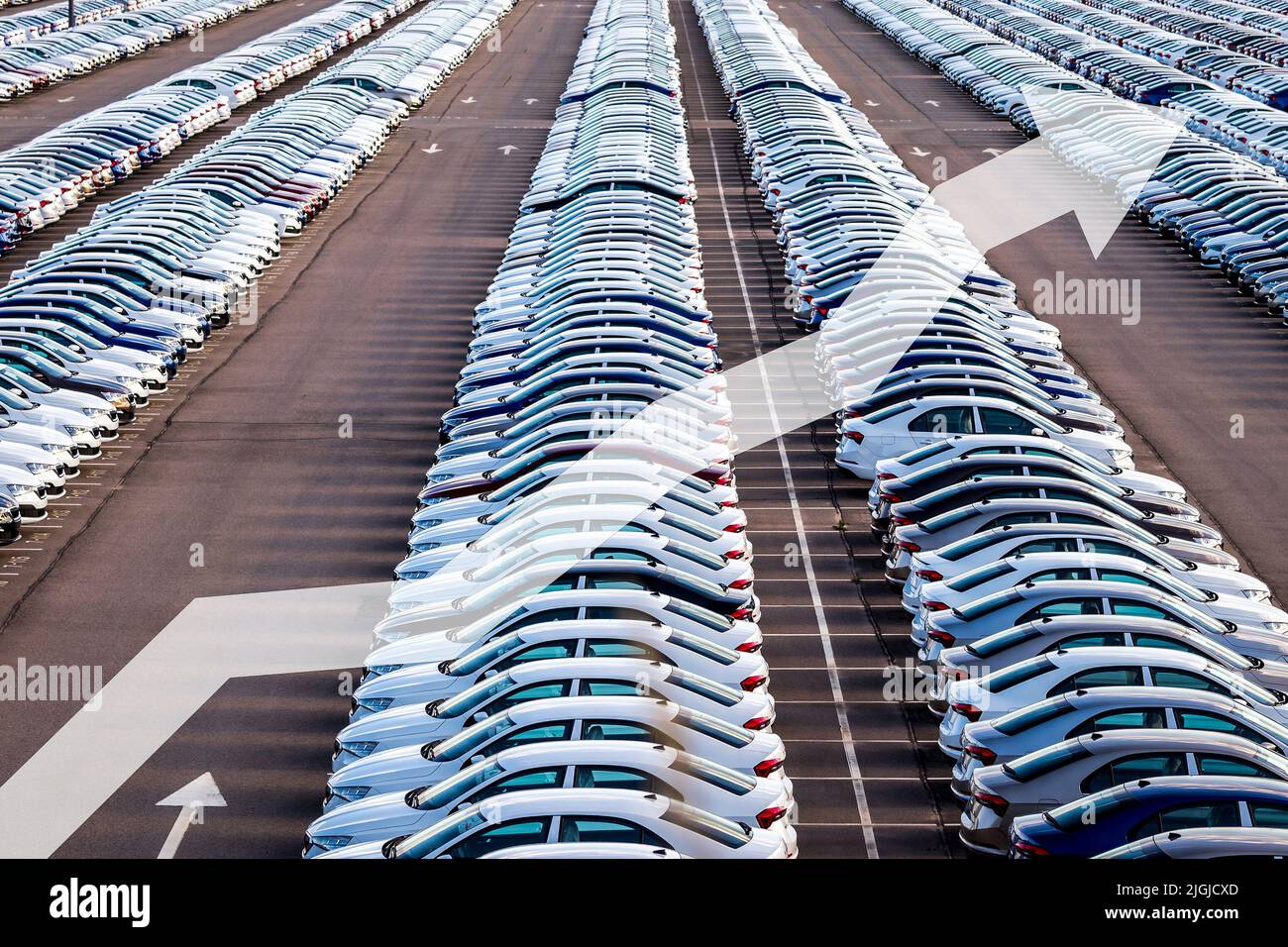 The concept of growth in the production of cars or prices for them