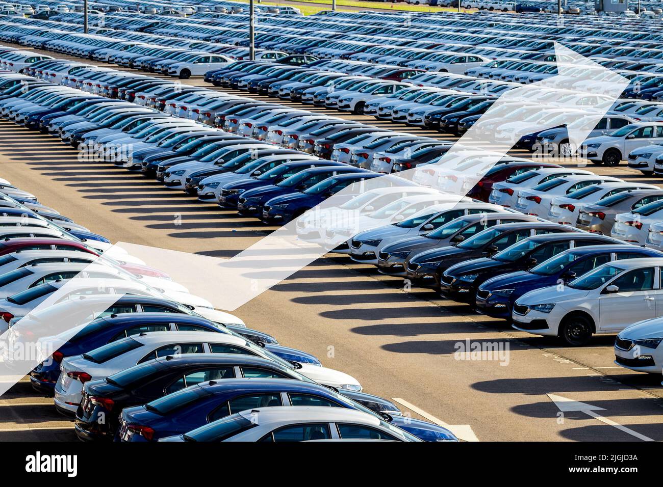 The concept of growth in the production of cars or prices for them