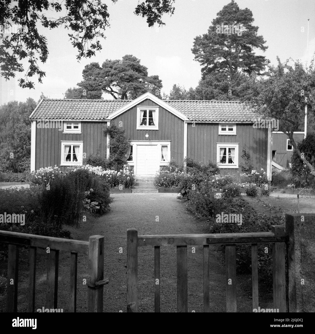 Mrs Hilda Alfréds Residential Building In Tromtösunda 1965 Stock