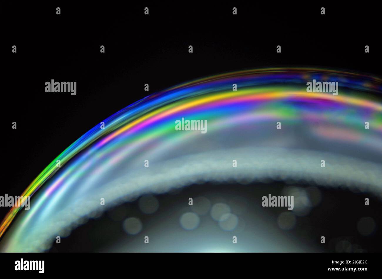 A part from a Soap Bubble. Stock Photo