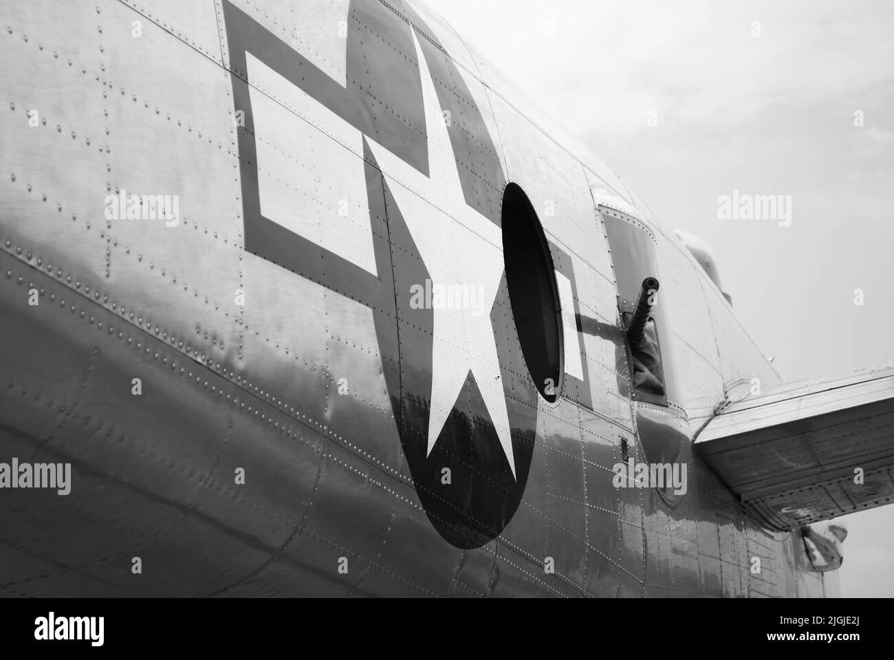 Black and White Antique Fighter Jet Stock Photo - Alamy