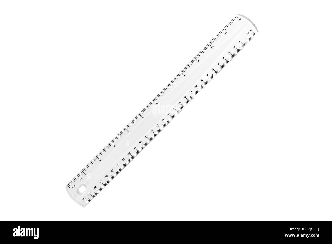 School ruler 30 cm, 12 inches. Ruler set 30 cm 12 inches. Measuring tool. Line scale. Mesh cm, inch. Size indicator blocks. Metric centimeter, inch Stock Photo