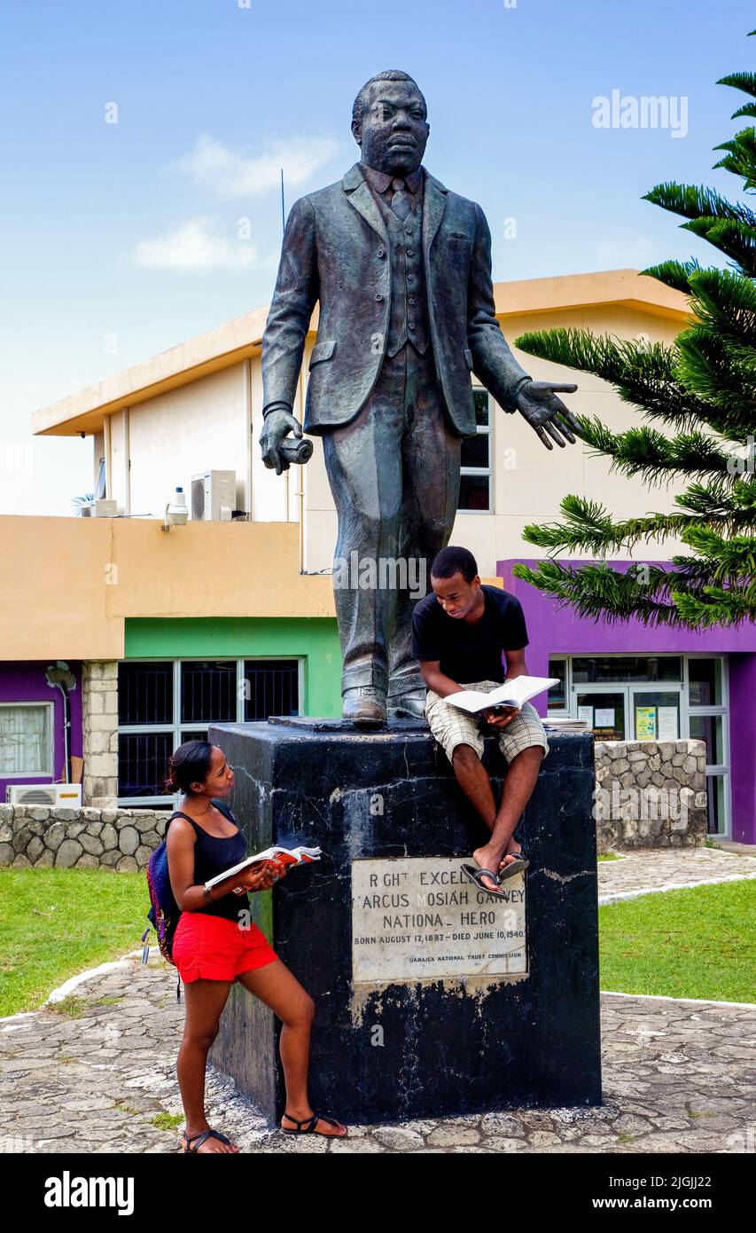 Jamaica St Ann S Bay Statue Of Marcus Garvey One Of The First