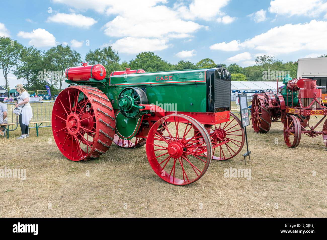 A classic Case tractor at the Kent county show Stock Photo
