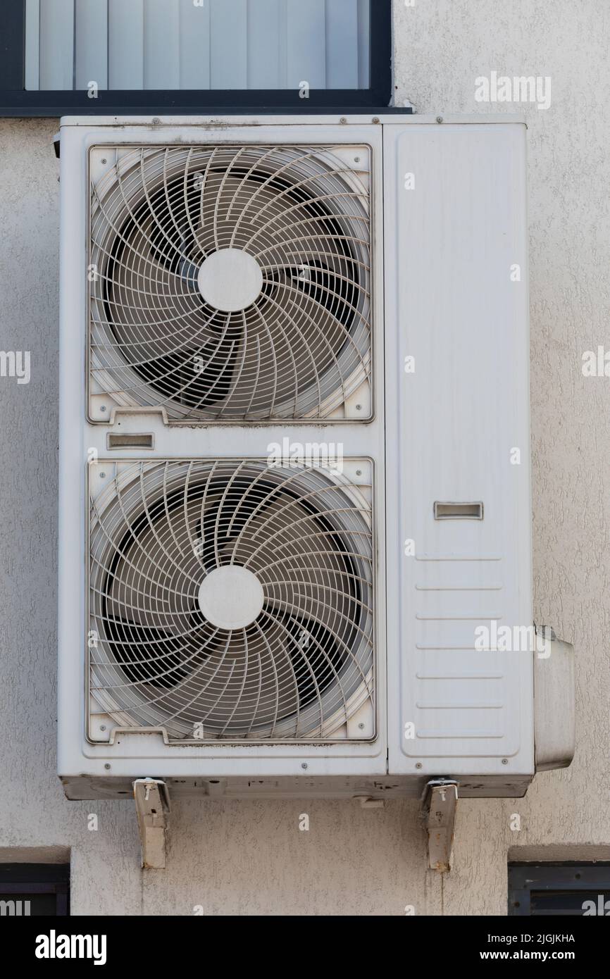 industrial outdoor condensing unit of the air conditioning unit Stock