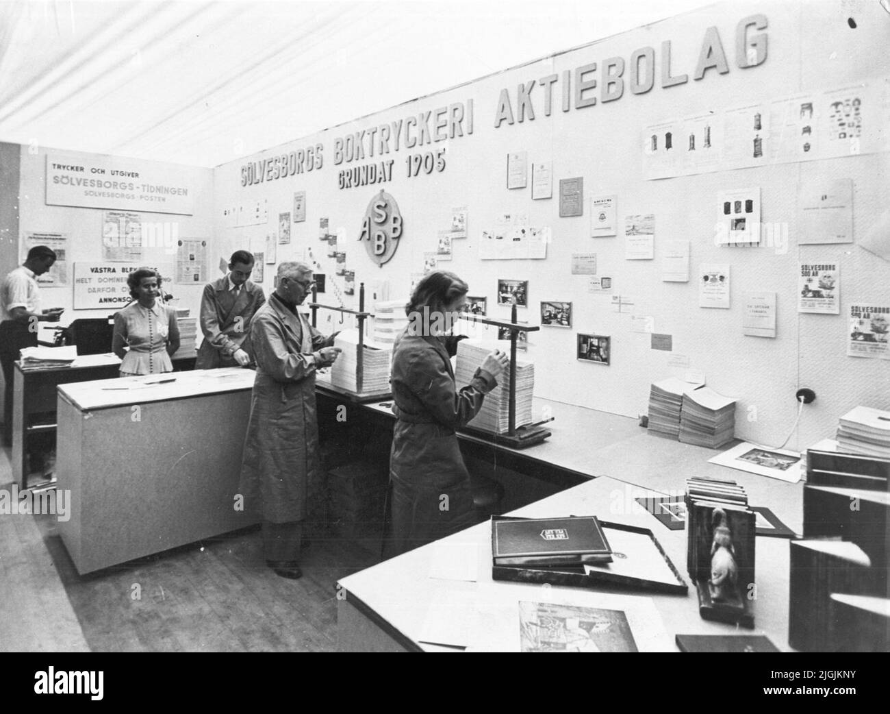 Tryckeri Boktryckeri AB. Founded in 1905. Bookbinder