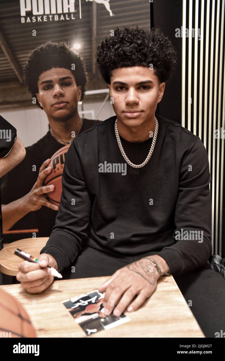 Killian Hayes NBA Player at Airness in Paris Stock Photo - Alamy