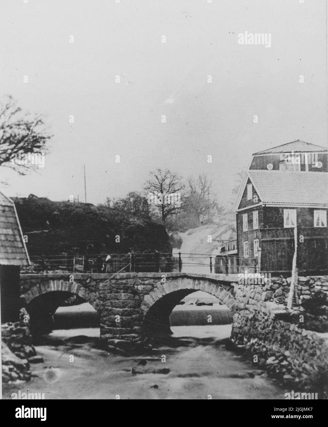 Bro Ronnebyån and Norrebro. The bridge was built in 1844 according to ...