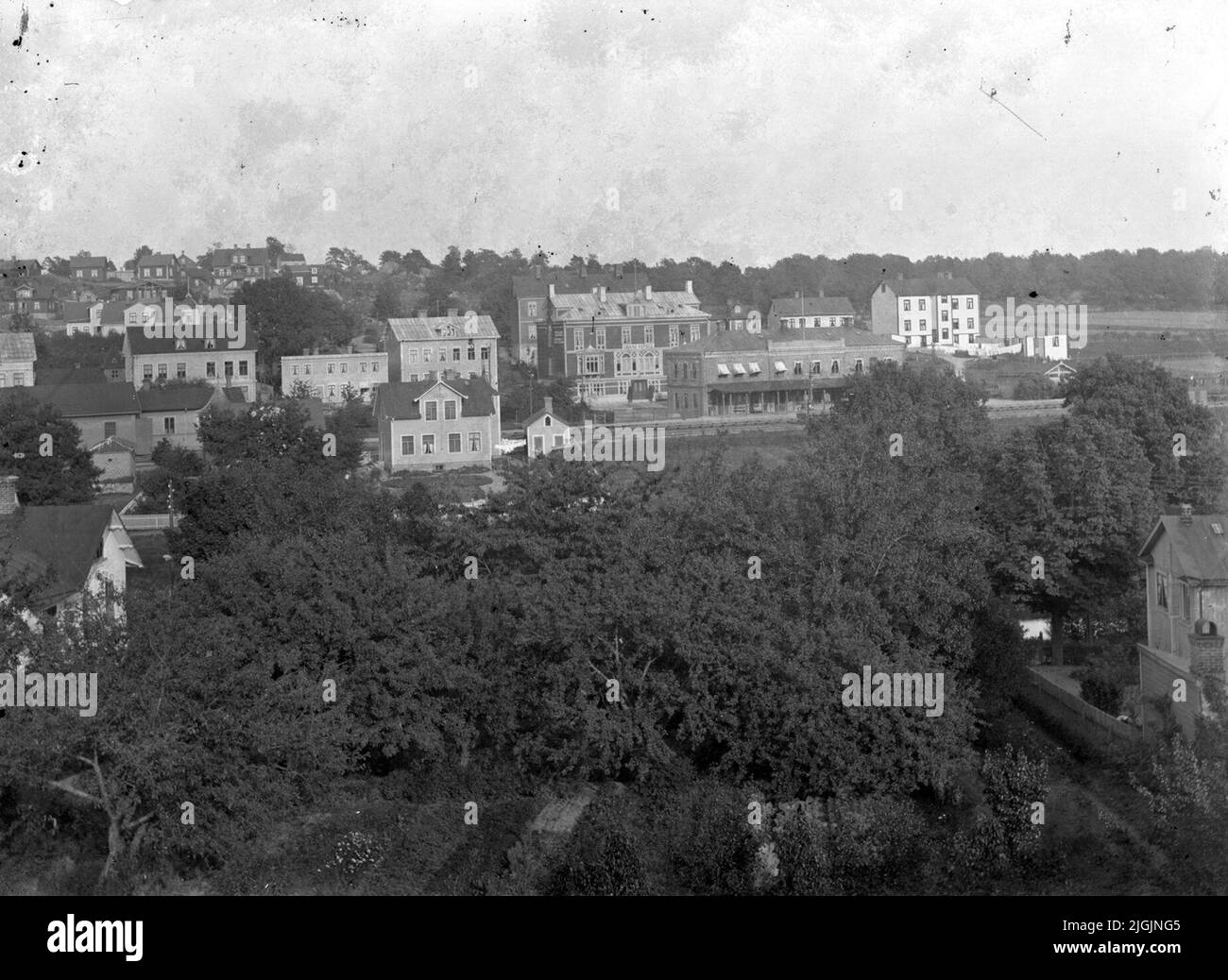 Järnvägsstation The railway station in Ronneby with and