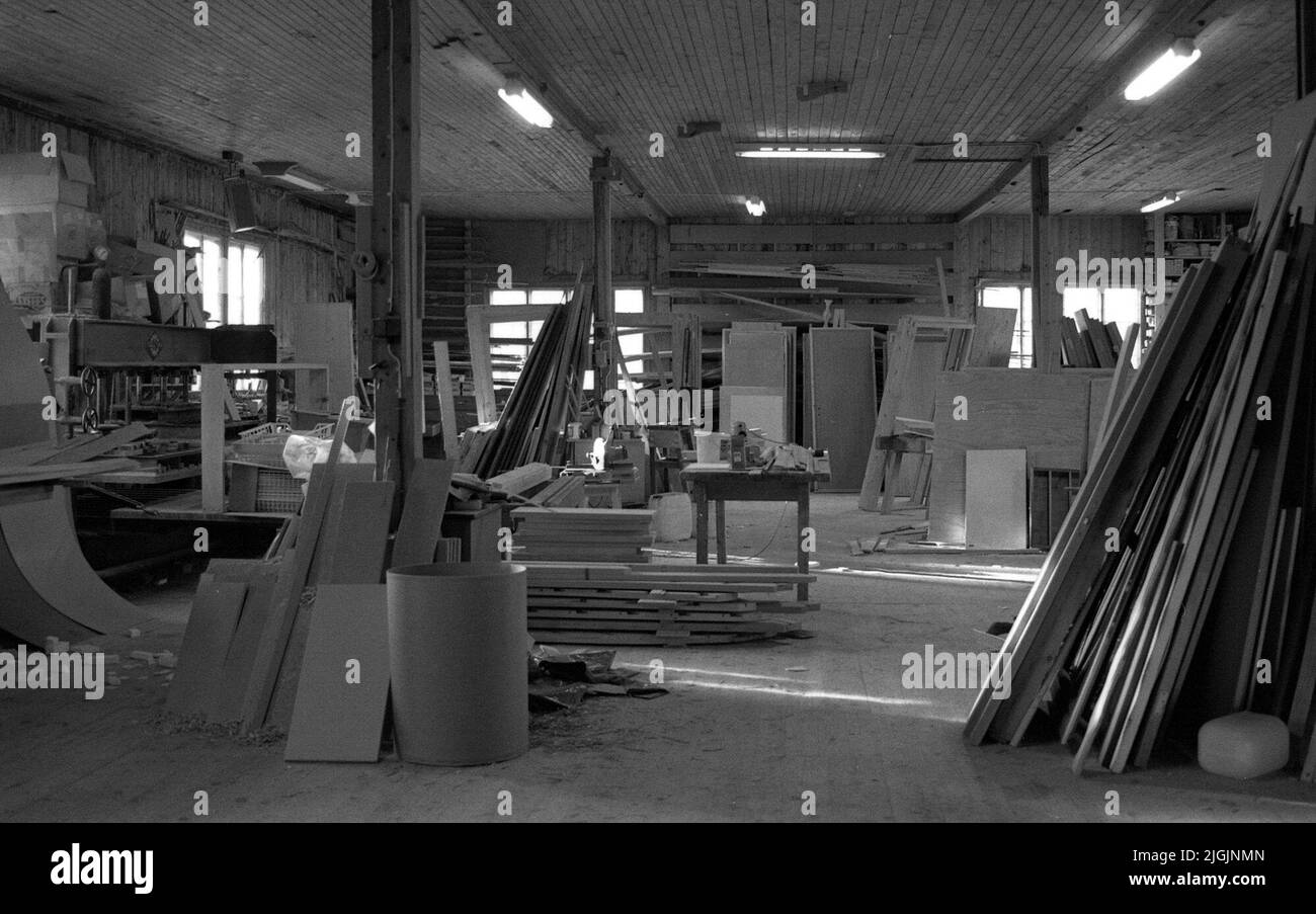 Snickerifabrik The assembly hall at Strömsbergs Snickerifabrik