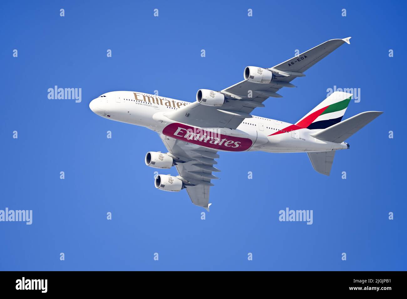 Airbus A380 Of Emirates Airline Stock Photo Alamy