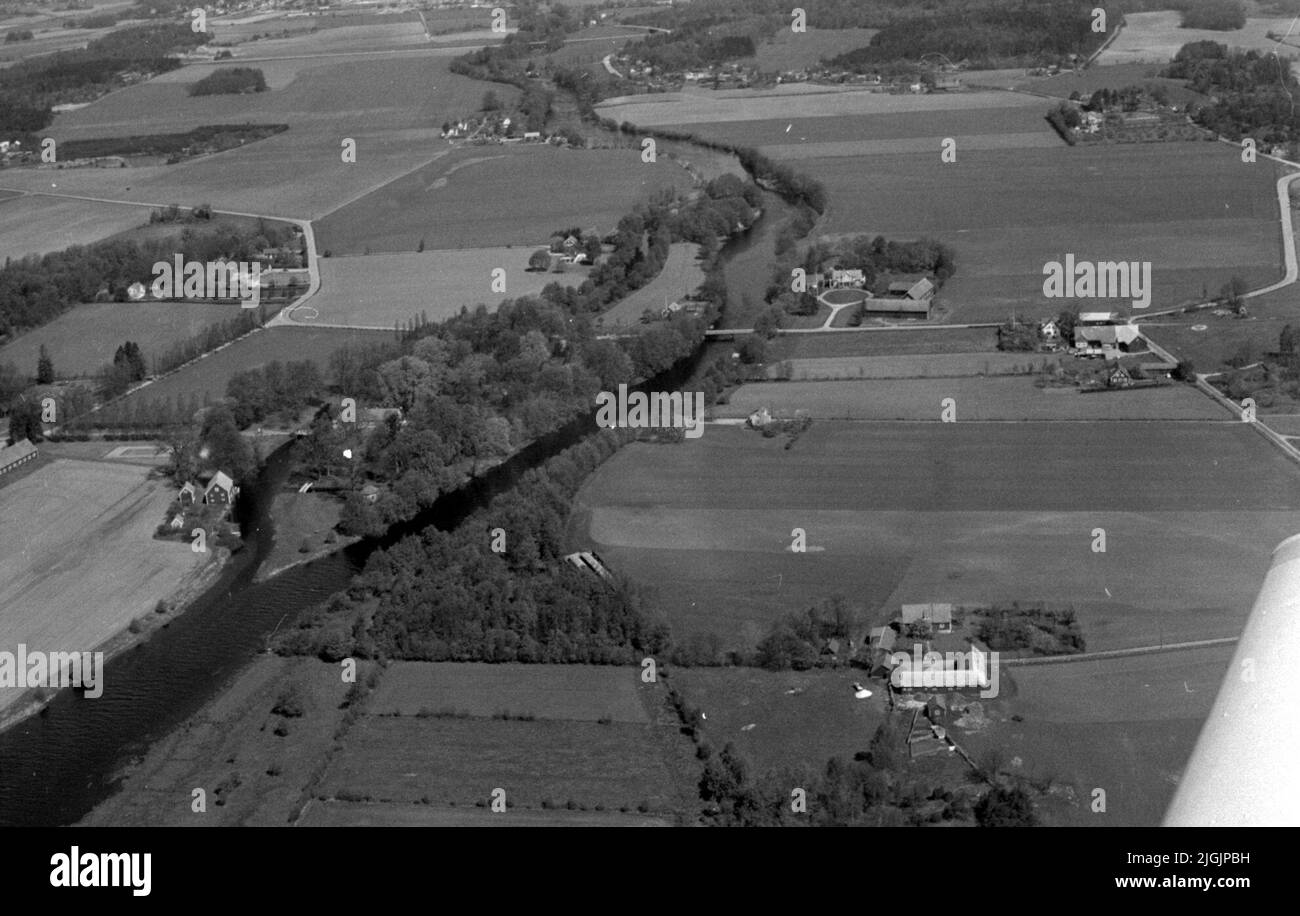 Aerial view buildings road Black and White Stock Photos & Images - Alamy