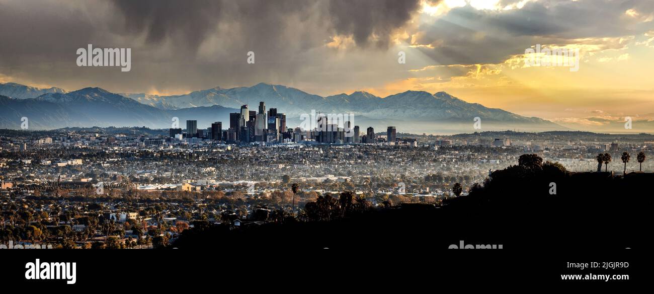 Los Angeles California sunset view-2 Stock Photo - Alamy