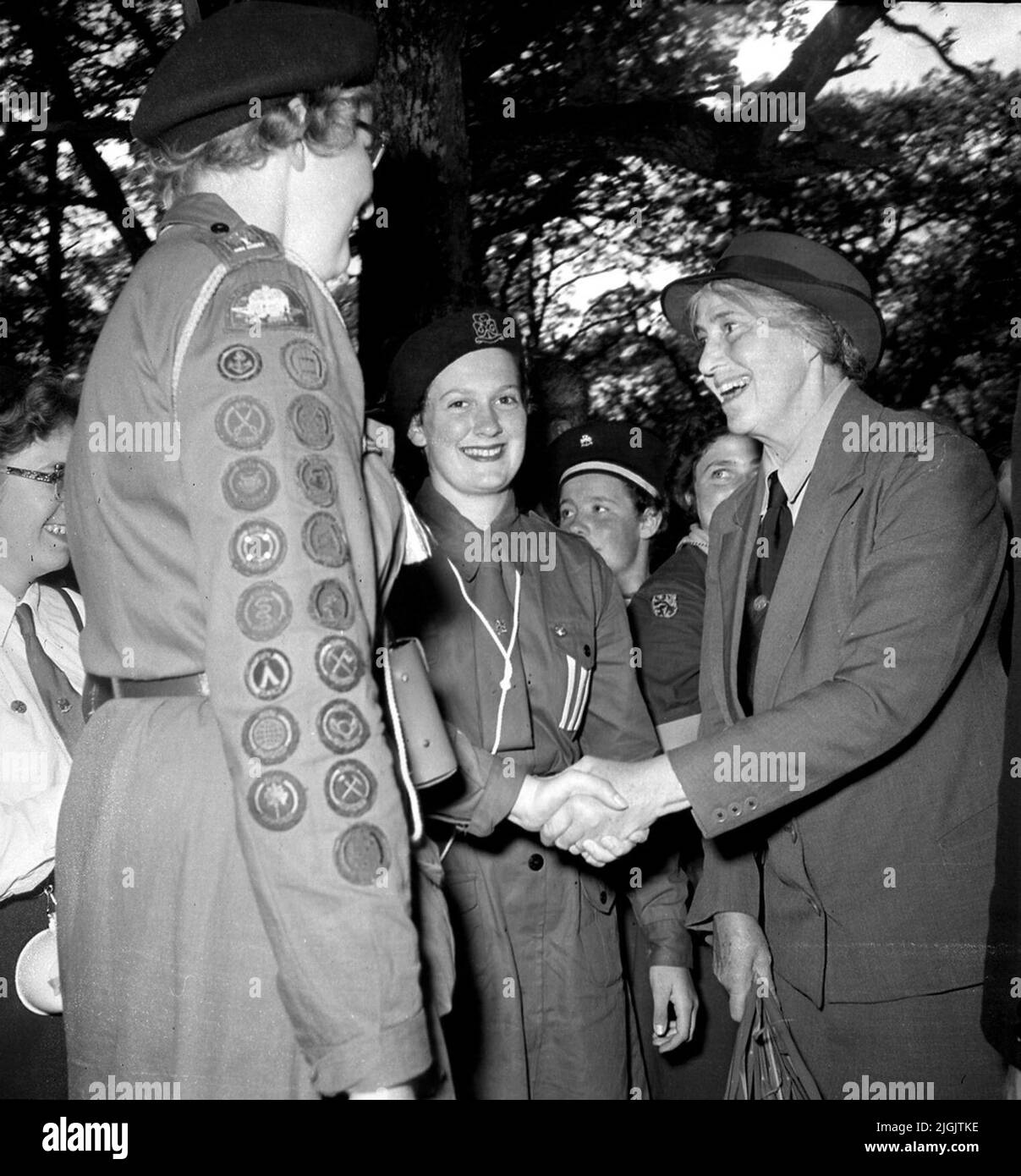 Scoutrörelse Olave BadenPowell (18891977), widow of Robert BadenPowell, the founder of the