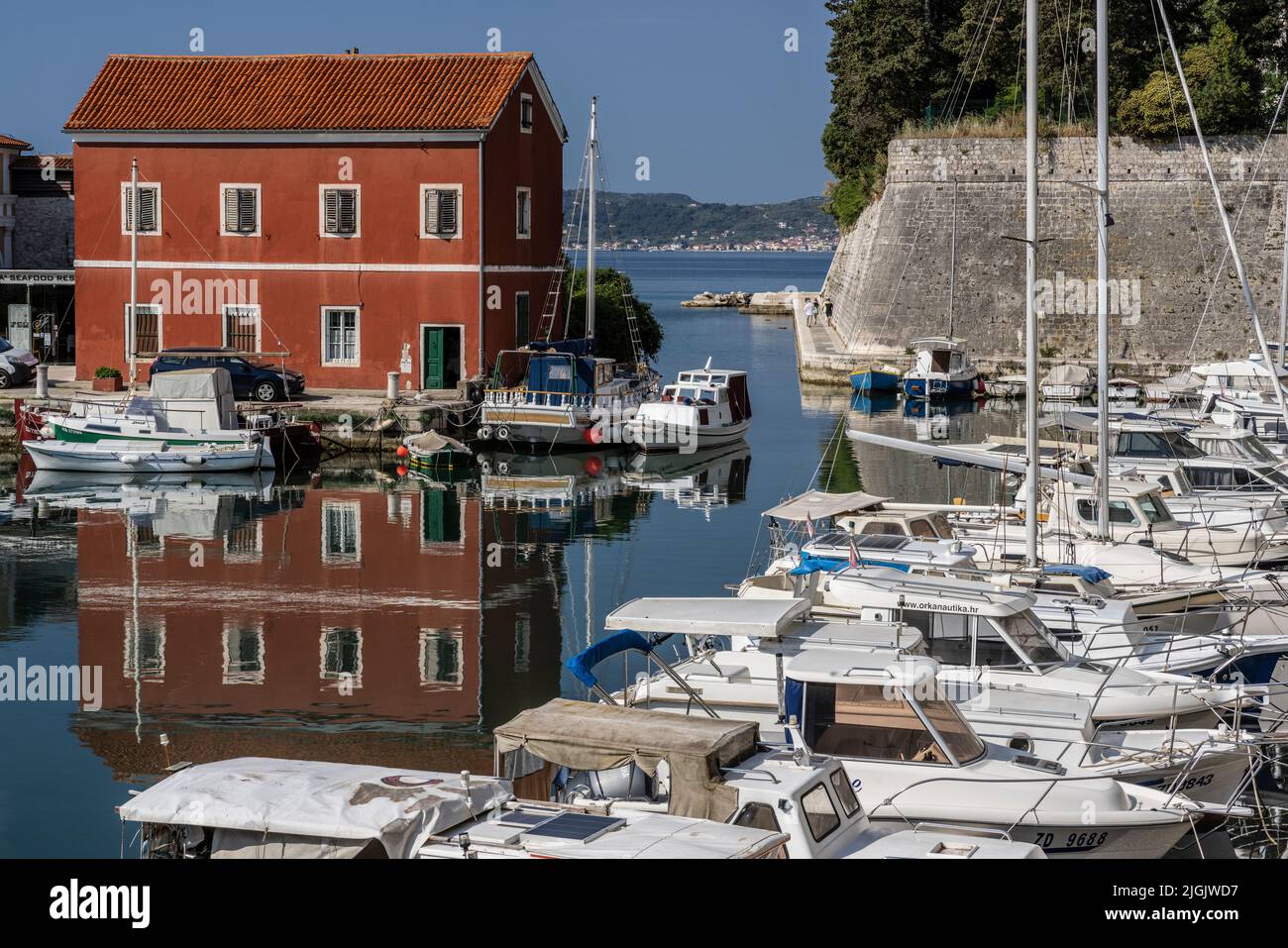 Fosa Yacht Harbor, Zadar, Croatia Stock Photo