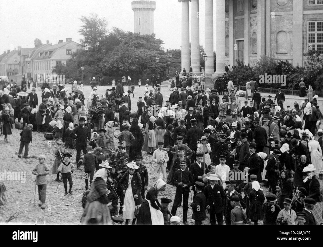 Marknad Leaf market on in Karlskrona Stock Photo Alamy