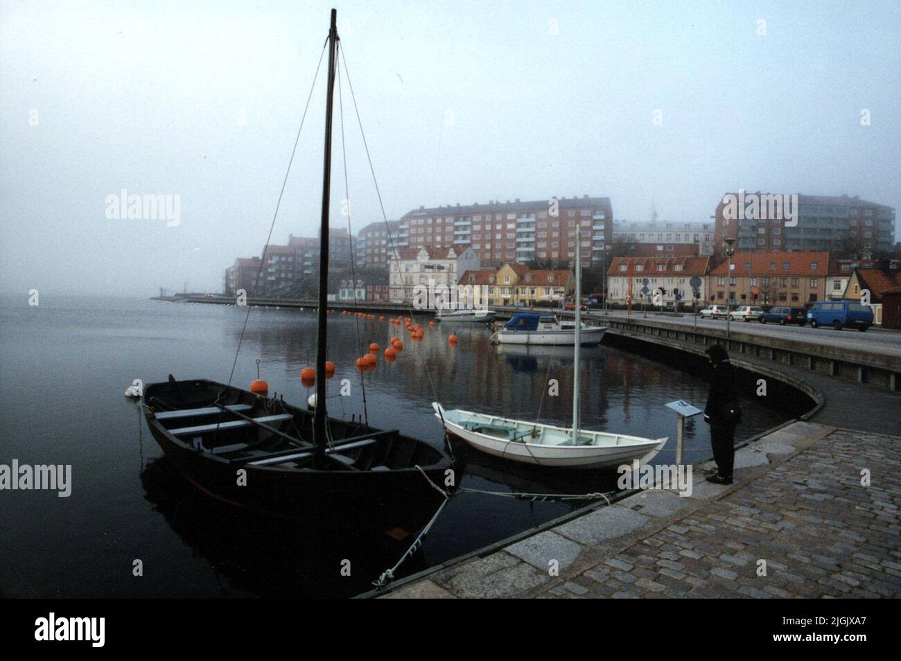 Båt Blekinge Museum's Allmoge boats at the Mayor. Stock Photo