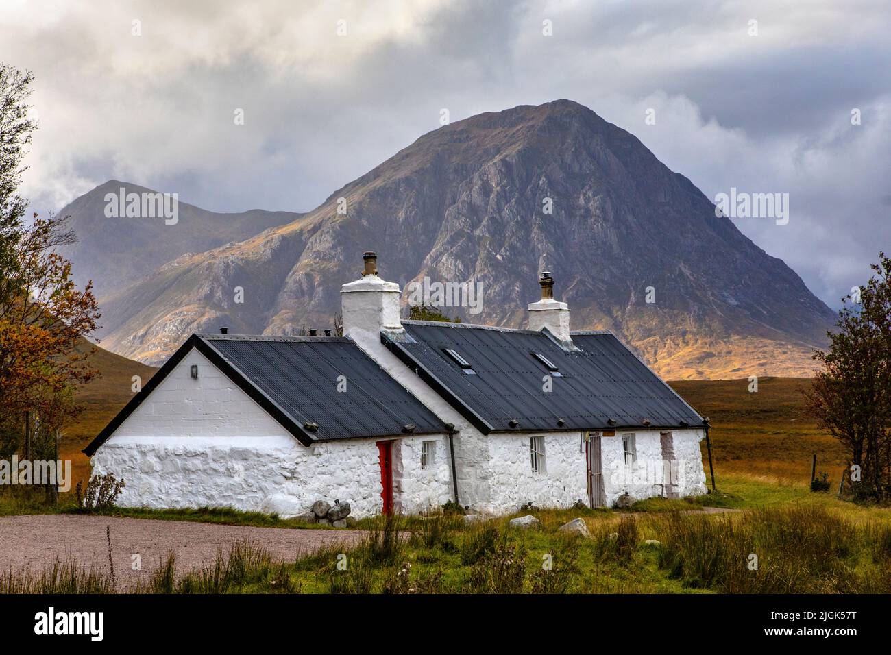 Glencoe, Scotland October 10th 2021 The view of Blackrock Cottage